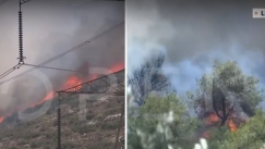 Έκκληση πολίτη από το Λαγονήσι: «Οπωσδήποτε να σταματήσουν την φωτιά πριν τα σπίτια, έχει 4.000» (vid)