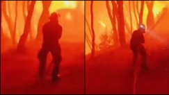 Συγκλονιστικός διάλογος πυροσβεστών στην φωτιά της Ρόδου: «Φύγε, δεν κόβεται!» (vid)