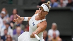  Η Μαρκέτα Βοντρούσοβα στον τελικό του Wimbledon