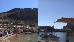 Απίστευτη καταγγελία στη Λίνδο: Καταπάτησαν τον αρχαιολογικό χώρο για να βάλουν ομπρέλες και ξαπλώστρες