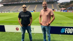 Οι ρεπόρτερ του Gazzetta στο γήπεδο της Μπράγκα