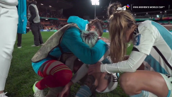 Απαρηγόρητες οι Αργεντίνες με τον αποκλεισμό χωρίς καμία νίκη από τη συνέχεια του Μουντιάλ γυναικών.