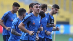 Ο Αλεξανδρόπουλος στην προπόνηση της Εθνικής Ελλάδας