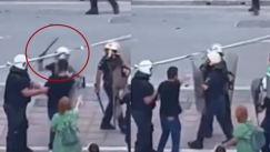 Απρόκλητη επίθεση αστυνομικού σε νεαρό στην Λάρισα επειδή απλά τραβούσε βίντεο από την ένταση (vid)