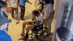 Ο Ματέο Μπερετίνι σε αναπηρικό αμαξίδιο
