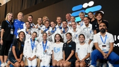 Η εθνική ομάδα έφθασε στην κατάκτηση του ασημένιου μεταλλίου στο μικτό κόμπο στο παγκόσμιο πρωτάθλημα καλλιτεχνικής κολύμβησης παίδων-κορασίδων.