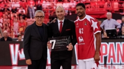 Η Αρμάνι Μιλάνο τίμησε τον Βασίλη Σπανούλη.