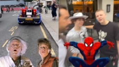 Ο Σάκης Τανιμανίδης βρήκε το πιο φουτουριστικό αυτοκίνητο στο Λονδίνο: Τύπος του είπε πως ο Spiderman είναι Έλληνας Θεός (vid)