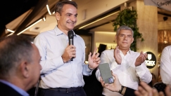 O Κυριάκος Μητσοτάκης στη Λάρισα: «Στηρίζω ανεπιφύλακτα και ξεκάθαρα την υποψηφιότητα του Αγοραστού»