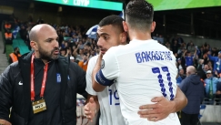 Ο Γιακουμάκης με την Εθνική πανηγυρίζει