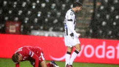 Ο Ράφα Σοάρες πανηγυρίζει το πρώτο γκολ με τη φανέλα του ΠΑΟΚ
