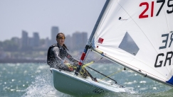 Η Ερμιόνη Γκίκα εν ώρα αγώνα