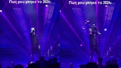 Πέταξαν πανέρια με λουλούδια στα μούτρα του Σάκη Ρουβά: Η αντίδραση του τραγουδιστή (vid)