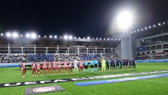 Από το παιχνίδι της Μπάτσκα Τόπολα - Ολυμπιακός