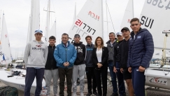  Ο Γιάννης Βρούτσης στις εγκαταστάσεις που φιλοξενούν το Ευρωπαϊκό Πρωτάθλημα ILCA 2024 στο Καλαμάκι