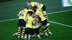 Οι παίκτες της ΑΕΚ πανηγυρίζουν γκολ