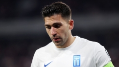 Ο Τάσος Μπακασέτας με την Εθνική Ελλάδας