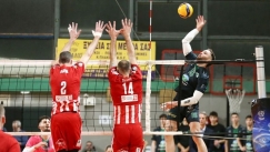  Ο Ολυμπιακός και ο Μίλων για το προβάδισμα στους ημιτελικούς της Volley League.