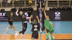 Φάση από το Παναθηναϊκός - ΠΑΟΚ στο βόλεϊ