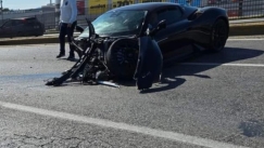 Τρομακτικό τροχαίο στον Κηφισό: Κομμένη στη μέση μια Maserati MC20