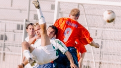 Φάση από την πρώτη αναμέτρηση του Ακράτητου στην Ευρώπη.