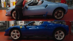 H Ferrari έφτιαξε δύο μπλε 296 GTS για τους Λεκλέρ – Σάινθ (vid)