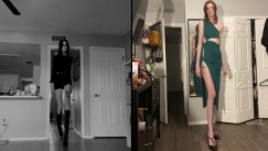 Η γυναίκα με τα πιο μακριά πόδια δεν παίζει ούτε μπάσκετ ούτε βόλεϊ: Έχει ύψος 2,08 και ένα μοναδικό παγκόσμιο ρεκόρ Γκίνες (vid)