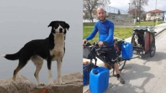 Γάλλος ποδηλάτης έχασε στην Ελλάδα το σκυλάκι του και το βρήκε μετά από ένα χρόνο στη Σερβία