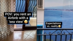 Τουρίστρια πλήρωσε πανάκριβα τη θέα ενός Airbnb και όταν μπήκε στο δωμάτιο βρήκε μόνο μία αφίσα (vid)