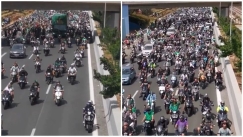 Οπαδοί του Παναθηναϊκού συνοδεύουν το πούλμαν