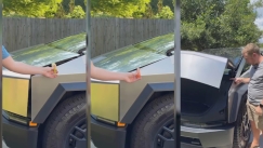 Ιδιοκτήτης του Tesla Cybetruck δοκίμασε αν το καπό θα του κόψει το δάκτυλο (vid)