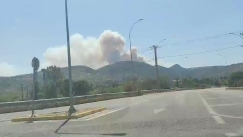 Μεγάλη φωτιά στην Πάρνηθα: Τεράστια κινητοποίηση της Πυροσβεστικής (vid)