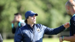 Ο Ματίας Αλμέιδα στην προπόνηση της ΑΕΚ