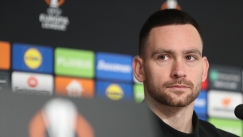 Ο Αντρίγια Ζίβκοβιτς στην συνέντευξη Τύπου της Τούμπας