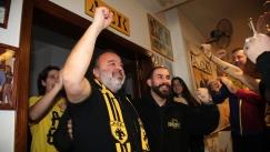 Ο Ηλιόπουλος γνώρισε την αποθέωση στον Σύνδεσμο Φιλάθλων της ΑΕΚ στο Ηράκλειο
