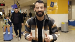 Μανώλης Σιώπης στο αεροδρόμιο