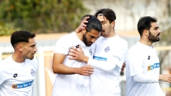 Οι παίκτες του Εθνικού πανηγυρίζουν