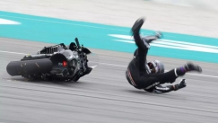 Στο νοσοκομείο o Μαρτίν μετά από πτώση στις δοκιμές της Σεπάνγκ (vid)