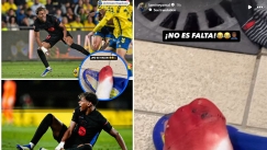 Ο Γιαμάλ διαμαρτυρήθηκε για φάουλ ανεβάζοντας φωτογραφία με την ματωμένη κάλτσα του