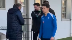 Ο Κωνσταντίνος Καρέτσας με τη φανέλα της Εθνικής Ελλάδας
