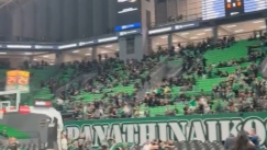 Ο κόσμος του Παναθηναϊκού στο ΟΑΚΑ