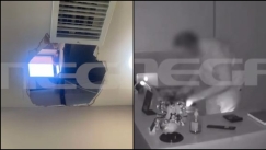 Βίντεο ντοκουμέντο από ριφιφί σε κομμωτήριο: Οι ληστές μπούκαραν από το ταβάνι