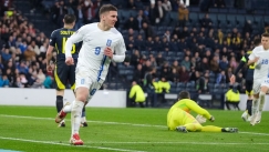 Ο Χρήστος Τζόλης σκοράρει με την Εθνική ομάδα επί της Σκωτίας