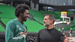 Ο Κέντρικ Ναν με τον Γιώργο Καραγκούνη