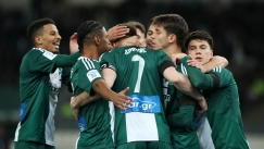 Οι πανηγυρισμοί των παικτών του Παναθηναϊκού