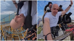 Ανέβηκε σε πάνω από 100 τρενάκια τρόμου μέσα σε δύο εβδομάδες και μπήκε στο ρεκόρ Guiness (vid)