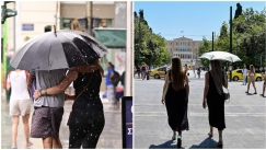 Ο καιρός «τρελάθηκε»: Βροχές και καταιγίδες το Σαββατοκύριακο, 40άρια από την Τρίτη (vid)