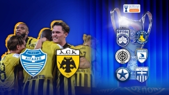 Live: Αιγάλεω - ΑΕΚ και οι «μάχες» της League Phase του Κυπέλλου Ελλάδας