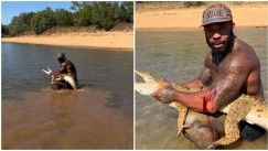 Αμερικανός influencer παλεύει και καταφέρνει να «αιχμαλωτίσει» κροκόδειλο στην Αυστραλία (vid)