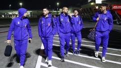 Η άφιξη της Εθνικής Ελλάδας στη Γλασκώβη